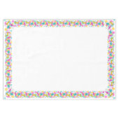 レトロツリーボー縁どブルテーブルクロス60x84 テーブルクロス (正面(横))