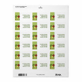 レトロツリー住所 シール (フルシート)