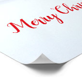 レトロツリー冬のヴィンテージファミリーメリークリスマス ポスター (角)