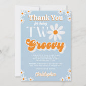 レトロツーグルーヴィボーイズ2nd誕生日 サンキューカード (正面)