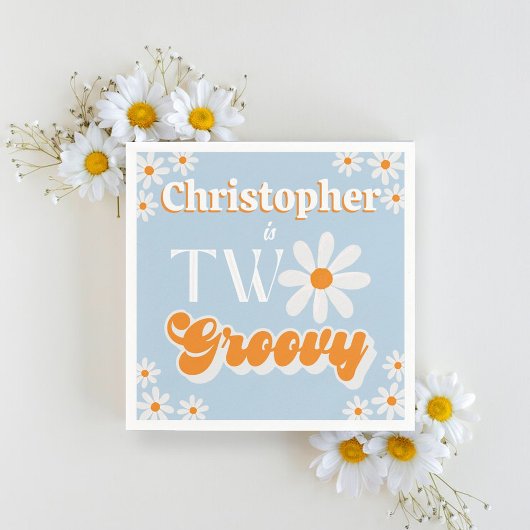 レトロツーグルーヴィボーイズ2nd誕生日 スタンダードカクテルナプキン