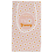 レトロツーグルーヴィーガールズセカンドバースデー スモールペーパーバッグ (正面)