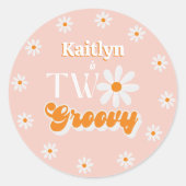 レトロツーグルーヴィーガールズセカンドバースデー ラウンドシール (正面)