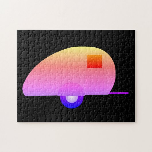 レトロティアドロップキャンパトレーラジグソーパズル ジグソーパズル (横)