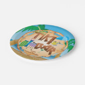 レトロティキバーパーティー ペーパープレート (アングル)