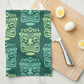 レトロティキビーチパーティー キッチンタオル (四つ折り)
