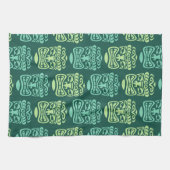 レトロティキビーチパーティー キッチンタオル (横)