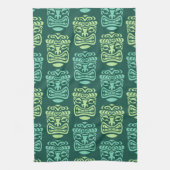 レトロティキビーチパーティー キッチンタオル (縦)