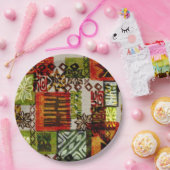 レトロティックルアウ（ハワイ式宴会）紙パーティープレート ペーパープレート (パーティー)