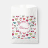 レトロティーパーティーベビーシャワー フェイバーバッグ (正面)