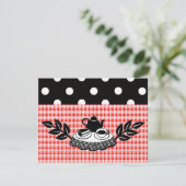 レトロティーパーティー 招待状 (スタンド正面)