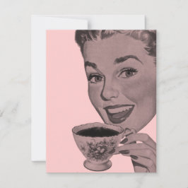 レトロティーパーティー 招待状