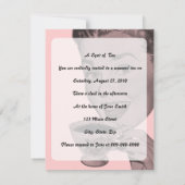 レトロティーパーティー 招待状 (裏面)