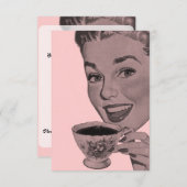 レトロティーパーティーV2 招待状 (正面/裏面)