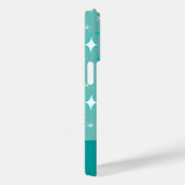 レトロティール(緑がかった色)とホワイトスターパターン編集可能 Case-Mate iPhoneケース (裏面 / 右)