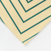 レトロティール(緑がかった色)エレキカッコいいタパーソナライズされたー名 フリースブランケット (角)