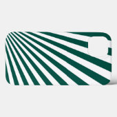 レトロティール(緑がかった色)グリーンサンレイズ背景 Case-Mate iPhoneケース (裏面 (横))