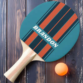 レトロティール（緑がかった色）スプラッシュストライプボードの名前 卓球ラケット