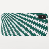 レトロティール(緑がかった色)ファンキーグリーンサンレイズ背景 Case-Mate iPhoneケース (裏面(横))