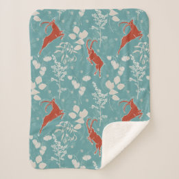 レトロティール（緑がかった色）山羊座〔占星術の〕十二宮図フェスティバル動物 シェルパブランケット