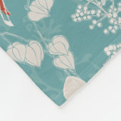 レトロティール(緑がかった色)山羊座〔占星術の〕十二宮図フェスティバル動物 フリースブランケット (角)