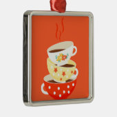 レトロティーヴィンテージティーカップお洒落アート メタルオーナメント (右)