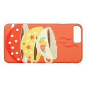 レトロティーヴィンテージティーカップお洒落アート Case-Mate iPhoneケース (裏面(横))