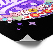 レトロテイラー名パーソナライズされた友情Br ポスター (角)