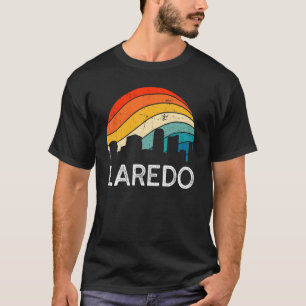 レトロテキサス州ラレドスカイラインヴィンテージ都市高層ビル Tシャツ