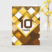 レトロテクノの社員の記念日 カード (黄色い花)