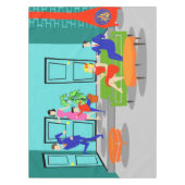 レトロテクラシックレビテーブルクロス テーブルクロス (正面)