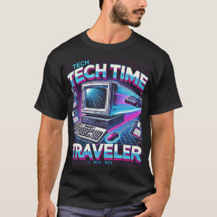 レトロテックタイムトラベラー – 90sノスタルジア tシャツ