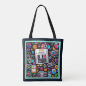 レトロテックプレイグラウンド:懐かしい90年代のオデッセイ トートバッグ (裏面)