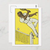 レトロテニス選手権の広告 ポストカード (正面/裏面)