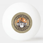 レトロテネシー素朴トラベルスタンプ 卓球ボール (正面)