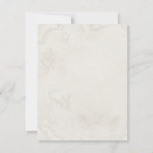 レトロテラコッタボディスーツ物干しベビーシャワー 招待状 (裏面)