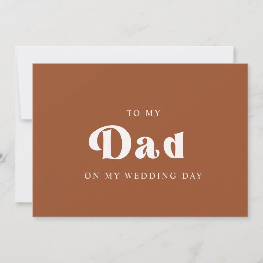 レトロテラコッタ 私の結婚式の日に父へ (正面)