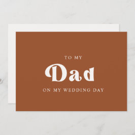 レトロテラコッタ 私の結婚式の日に父へ