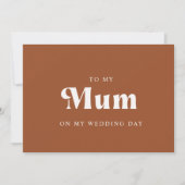 レトロテラコッタ 結婚式の日に母へ (正面)