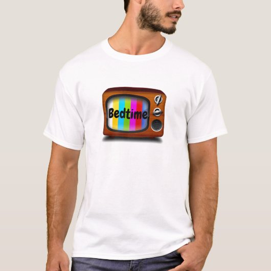 レトロテレビのテストパターンのベッドタイムヴィンテージ Tシャツ (正面)