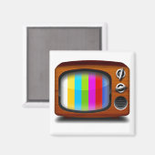 レトロテレビのテストパターン マグネット (正面/裏面)