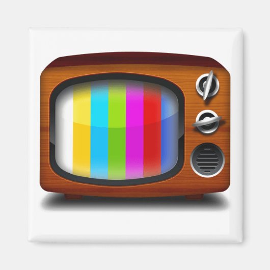 レトロテレビのテストパターン マグネット (正面)