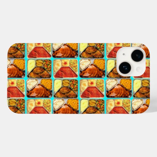 レトロテレビディナートレー Case-Mate iPhoneケース (裏面 (横))
