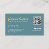 レトロテレビメドウ | クリエイティブQR名刺 名刺 (裏面)