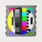 レトロテレビ信号イラストレーションなし。 タペストリー (正面(横))