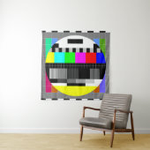 レトロテレビ信号イラストレーションなし。 タペストリー (インサイチュ)