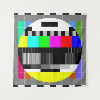 レトロテレビ信号イラストレーションなし。 タペストリー