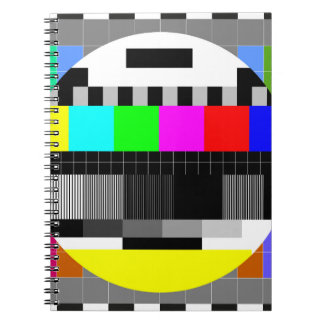 レトロテレビ信号イラストレーションなし。 ノートブック