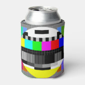 レトロテレビ信号イラストレーションなし。 缶クーラー (缶正面)