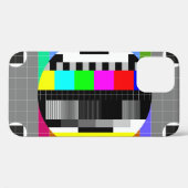 レトロテレビ信号イラストレーションなし。 Case-Mate iPhoneケース (裏面 (横))